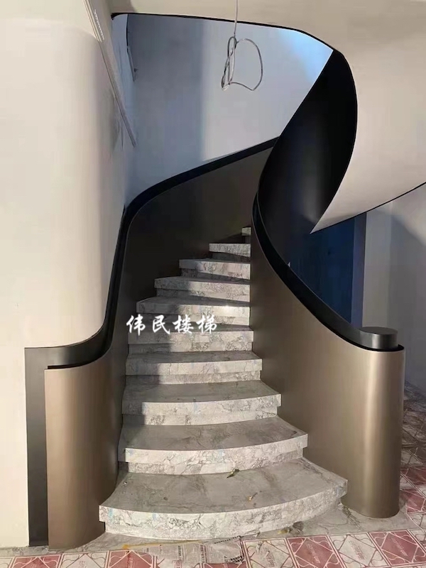 杭州旋轉鋼架樓梯質感就是好 